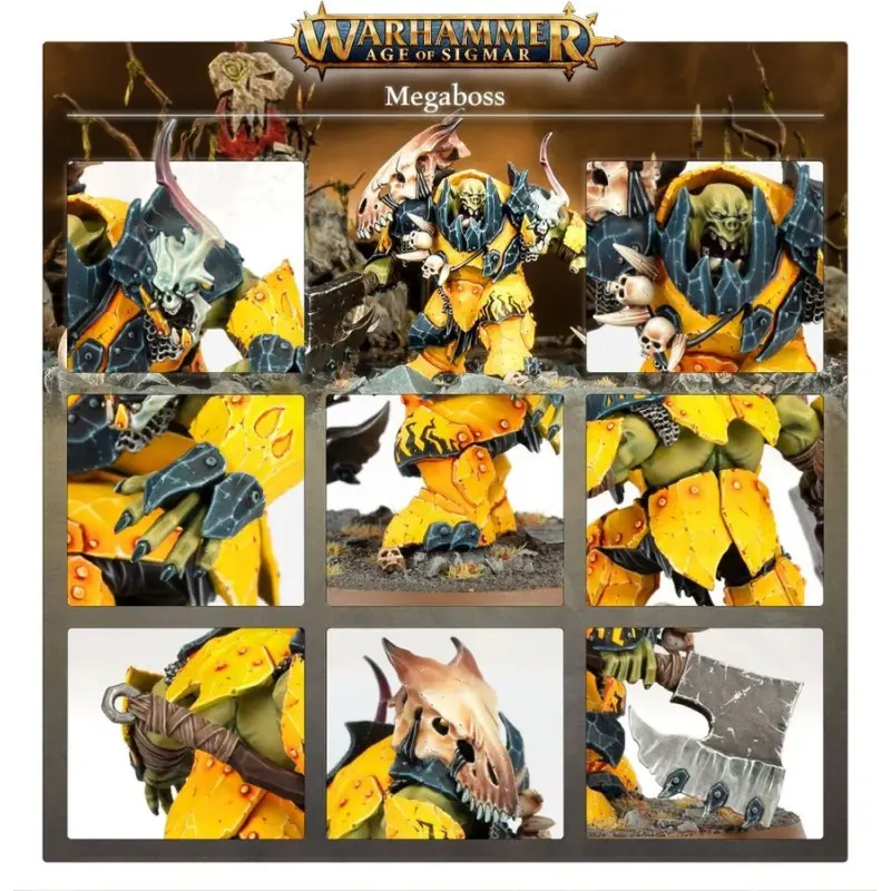 Orruk warclans: orruk megaboss, age of sigmar, games workshop, model 89-26